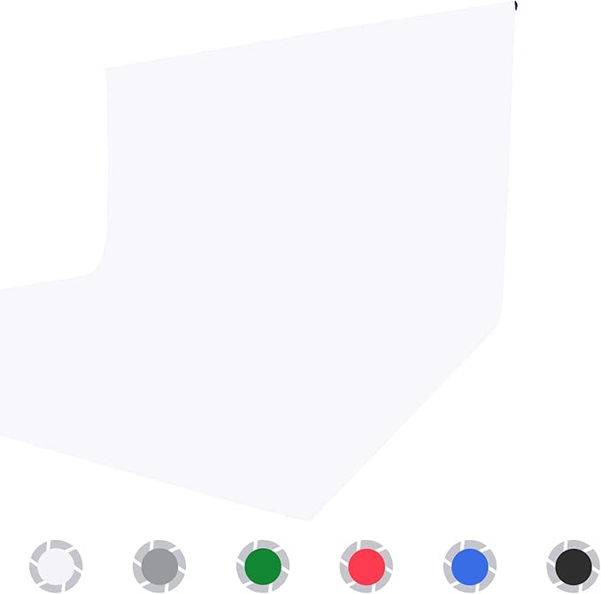 ISSUNTEX 5X6.5 ft White Background Backdrop, Photo Studio, Collapsible High - Image 8