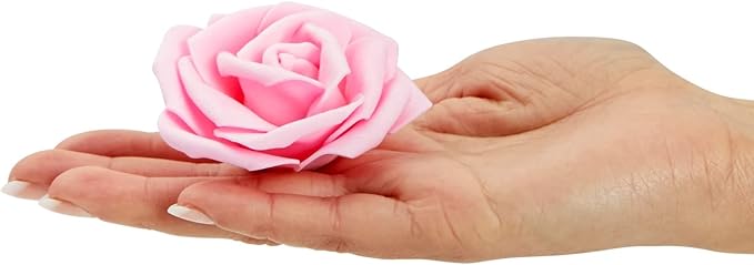 Juvale Pink Roses Artificial Flowers - Image 6