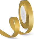 5/8 Inch 25 Yards Satin Ribbon Gold, Solid Color Fabric Ribbon by HimBen