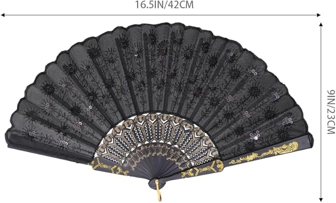 QIRMIZI 30 PACK Fabric Folding Handheld Fans, and Dancing - Image 2