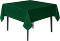 sancua Square Tablecloths 85x85 Inch Hunter Green by sancua