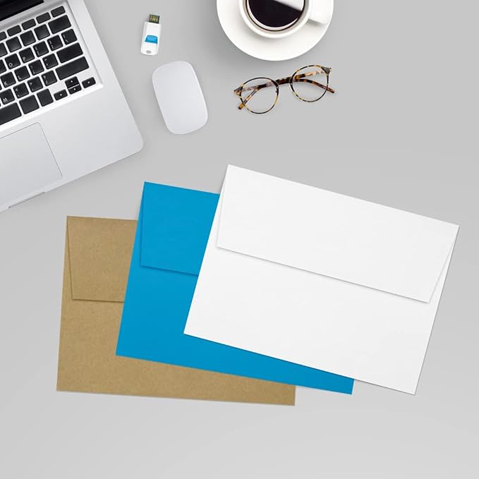 LUXPaper A7 Invitation Envelopes | Peel & Press | 5 1/4" x 7 1/4" | Brilliant - Image 4