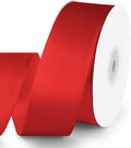 KMER LIFE 1-1/2" Wide x 50 Yards Red Single Faced Polyester Satin Ribbon by KMERLIFE