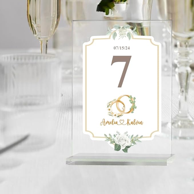 callie Personalized Wedding Table Numbers - Image 2