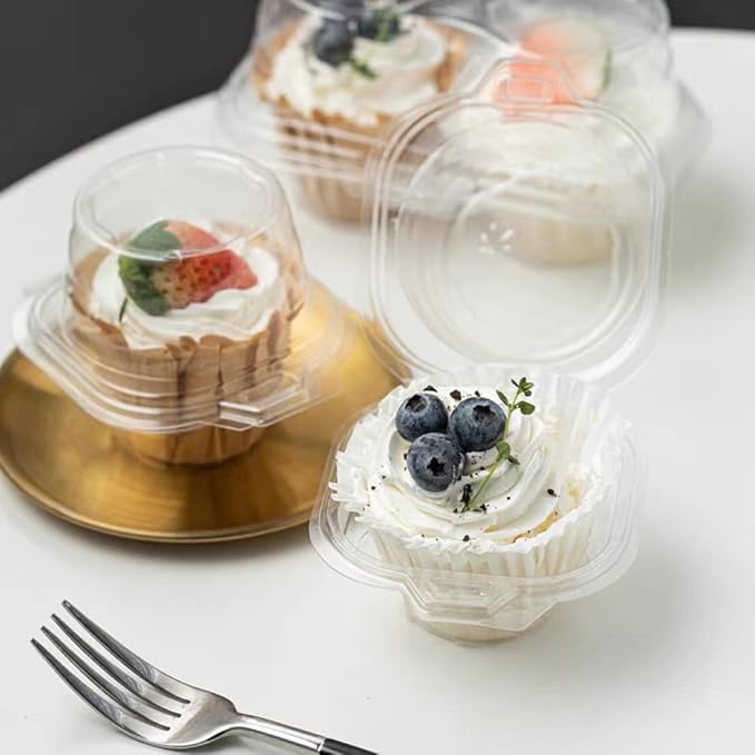 150 Pcs Cupcake Boxes Plastic Individual Cupcake Containers Single Cupcake - Image 4