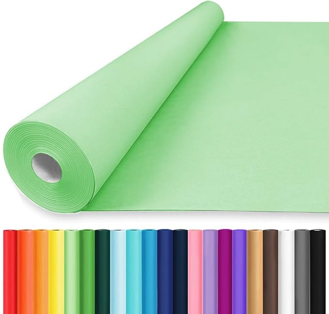 Vanhench Light Green Wrapping Paper, Graduation, Bouquet Flower Crafts Packing by Vanhench