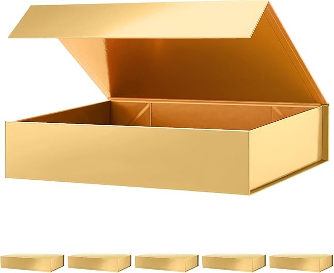 PACKHOME 6 Gift Boxes 11.5x8x2.5 Inches, Sturdy Shirt Boxes by PACKHOME