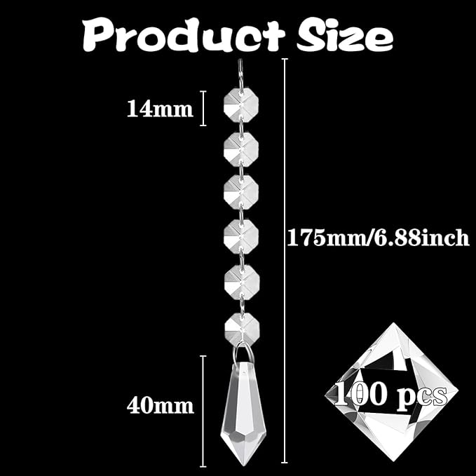 100 Pack Hanging Crystals - Image 2