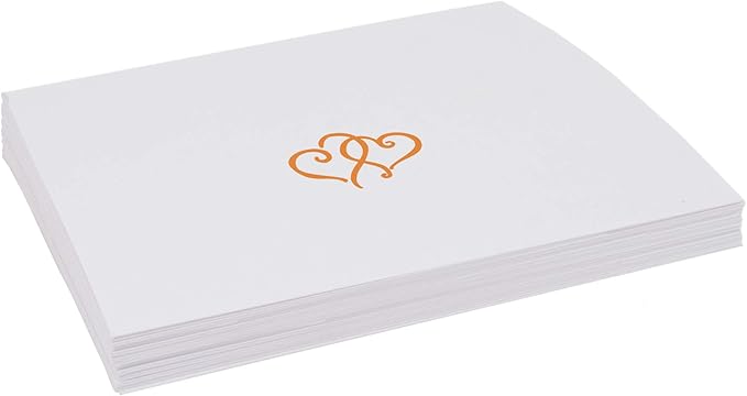 Linked Hearts Place Cards, Pre-cut and Scored - Image 4