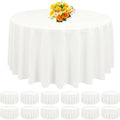 12 Pack Round Tablecloth 90 Inch by REWOMC
