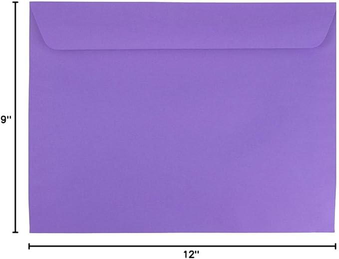 JAM PAPER 9 x 12 Booklet Colored Envelopes - Image 3