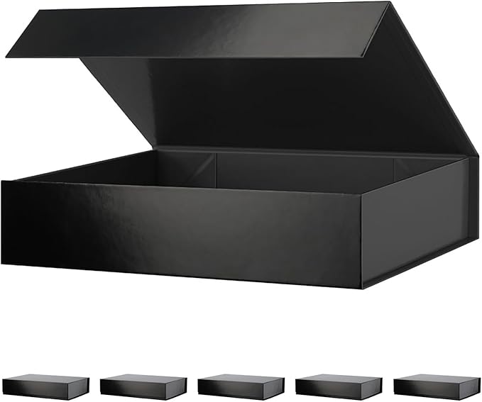 PACKHOME 6 Gift Boxes 11.5x8x2.5 Inches, Sturdy Shirt Boxes by PACKHOME