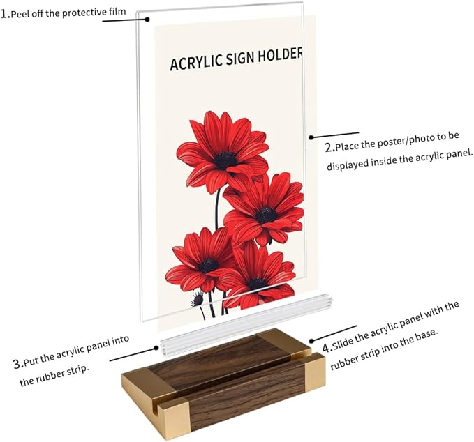 Acrylic Mini Sign Holder 4x6 Inch - Image 6