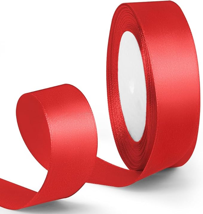 1 Inch 25 Yards Red Ribbon, Christmas Tree, Birthday Party Decoration - Image 7