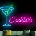 Martini Cocktails Neon Sign, Cocktail Led Sign, Cocktail Martini Neon Light by BELISAMA