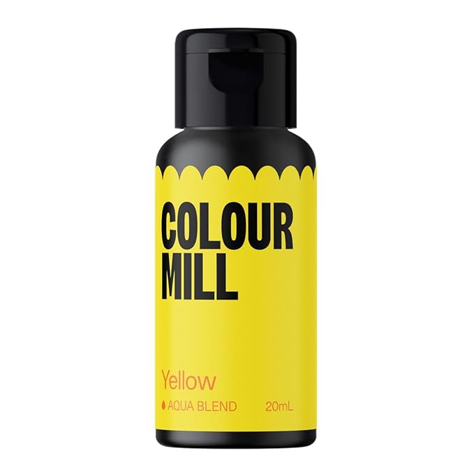 Colour Mill Aqua Blend Water-Based Food Coloring, 20 Milliliters Yellow by ColourMill