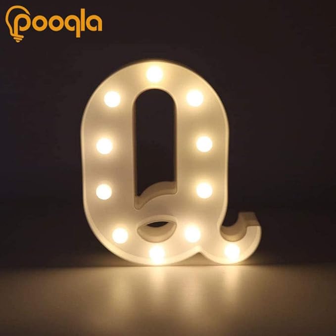 Pooqla LED Marquee Letter Lights Sign, Light Up Alphabet Letter - Image 6