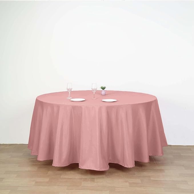 Efavormart Round Tablecloth, 120 Inch Stain & Wrinkle Resistant Washable Table - Image 3