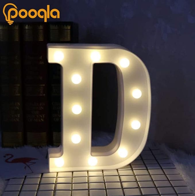 Pooqla LED Marquee Letter Lights Sign, Light Up Alphabet Letter - Image 5