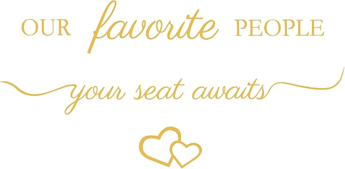 3 Pcs Wedding Seating Chart Decal Stickers DIY Our Favorite People Your Seat by Unknown