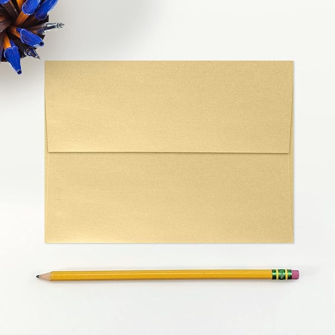 LUXPaper A7 Invitation Envelopes | Peel & Press | 5 1/4" x 7 1/4" | Blonde - Image 4