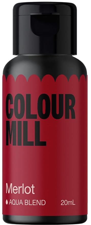 Colour Mill Aqua Blend Water-Based Food Coloring, 20 Milliliters Merlot by ColourMill