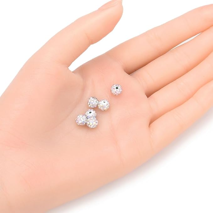 100pcs Adabele Grade A Suncatcher Crystal Rhinestone Pave Loose Beads 6mm Clear - Image 2