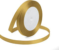 KMER LIFE 3/8 Inches x 25 Yards Golden Satin Ribbon Solid Fabric Ribbons by KMERLIFE