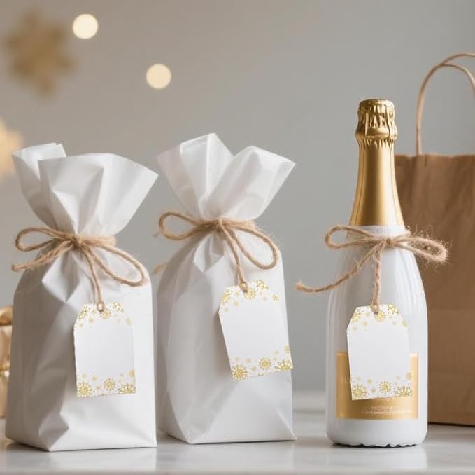 100Pcs Golden Snowflakes Gift Tags - Image 6