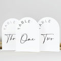 JINMURY White Arch Wedding Table Numbers 1-15 by JINMURY