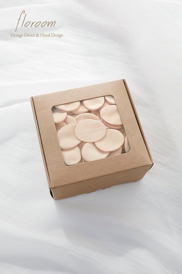 Floroom 300pcs Rose Petals Champagne Gold Faux Silk Flower Petals - Image 6