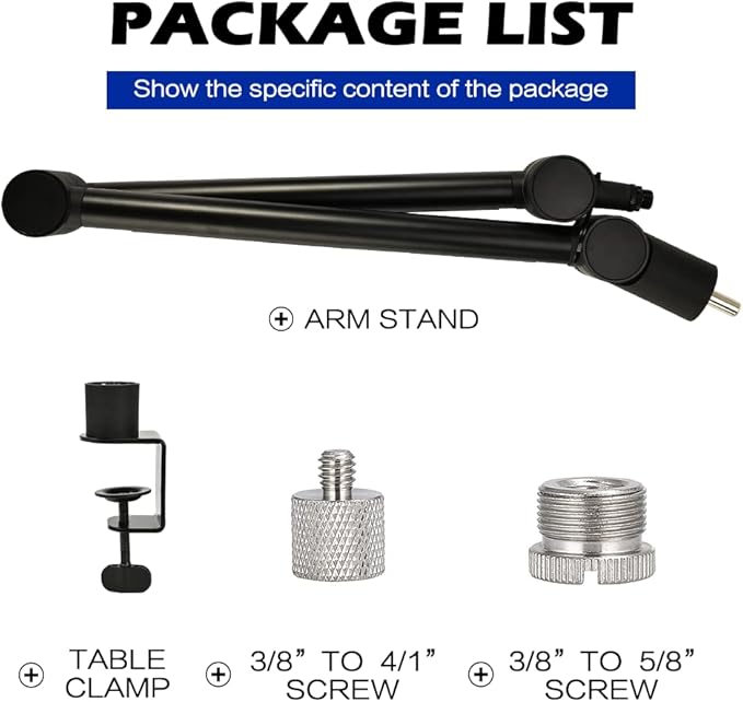 BOMGE Boom Arm Mic Stand - Image 8