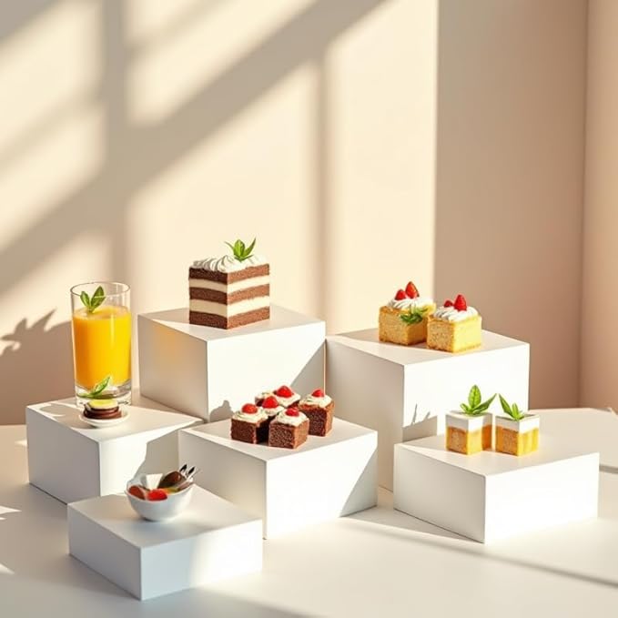 Buffet Risers，Food Risers for Buffet Table，Display Stand Shelf for Party - Image 4