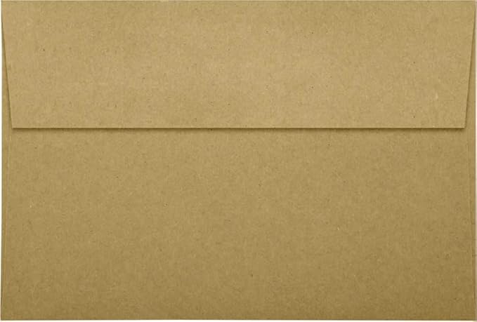 LUXPaper A10 Invitation Envelopes | Peel & Press | 6" x 9 1/2" | Grocery Bag by LUXPaper