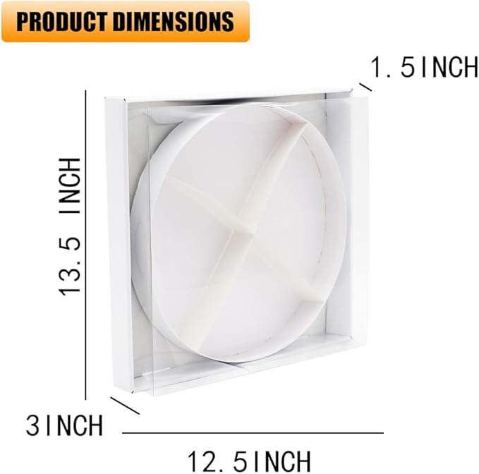 12" Fillable Cardboard Letter Charcuterie Gift Cupcake Box - Image 2