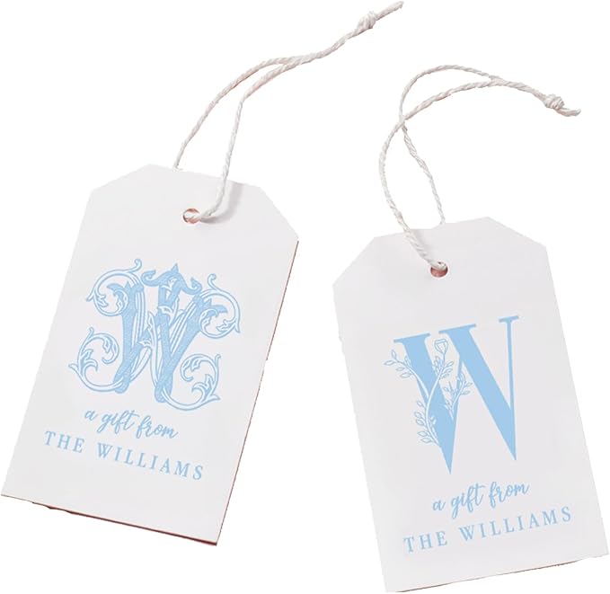 callie Personalized Monogrammed Gift Tags by callie