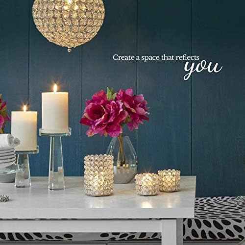 Serene Spaces Living Green Optical Glass Votive Holder, Measures 5" Tall and - Image 9