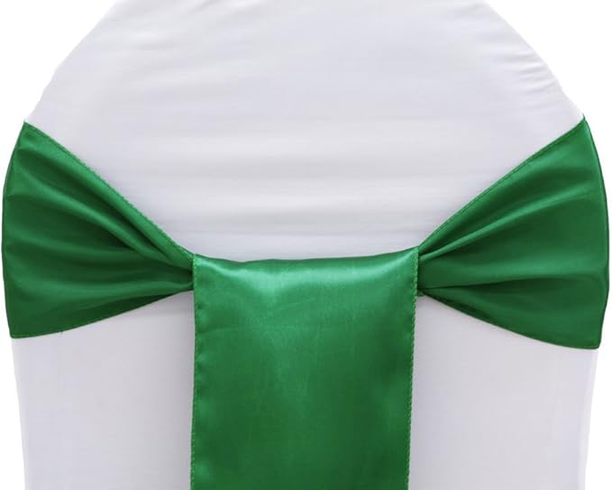 MDS Pack of 150 PCS Satin Chair Sashes Charmeuse Sateen Dining Chair Bows by MDS