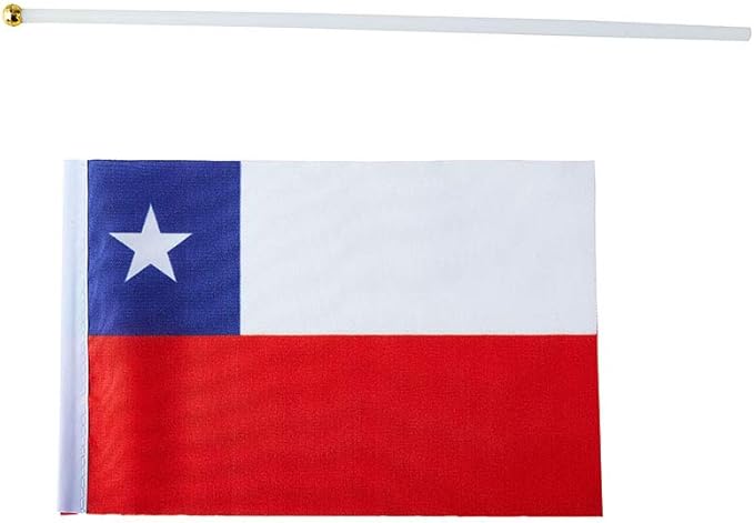 Chile Flag Chilean Flag, Small Mini Handheld Chile Flags on Stick - Image 4
