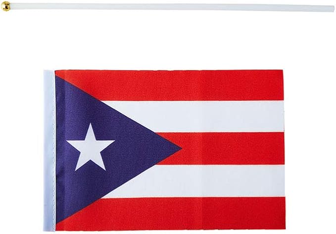 Puerto Rico Flag Puerto Rican Flag, Small Mini Handheld Puerto Rico Flags on - Image 4