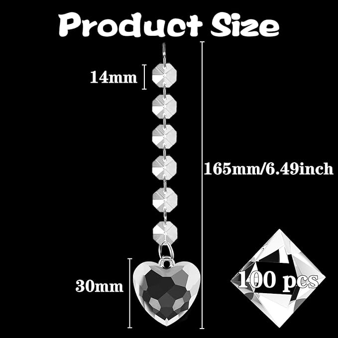 100 Pack Hanging Crystals - Image 2