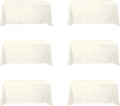 BRILLMAX 6 Pack Ivory Tablecloths by BRILLMAX