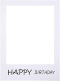 LUOEM Happy Birthday Party Frame Photo Prop Birthday DIY Paper Picture Frame by LUOEM
