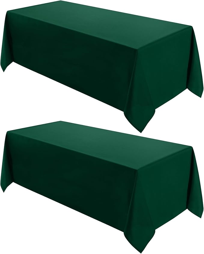 VidaFete 2 Pack 90 * 132inch Rectangle Table Cloth Polyester, Stain Wrinkle by VidaFete