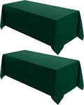 VidaFete 2 Pack 90 * 132inch Rectangle Table Cloth Polyester, Stain Wrinkle by VidaFete