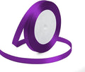 KMER LIFE 3/8 Inches x 25 Yards Purple Satin Ribbon Solid Fabric Ribbons by KMERLIFE