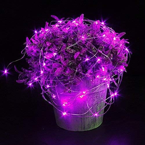 CYLAPEX 6 Pack Purple Fairy Lights String Battery Operated Fairy Lights Firefly - Image 4