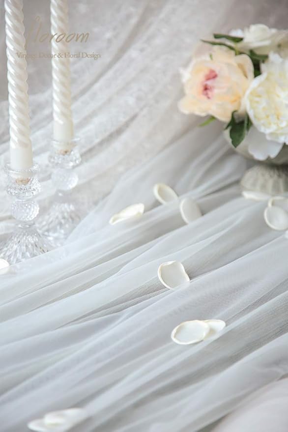 Floroom 300pcs Rose Petals Ivory Faux Silk Flower Petals - Image 5