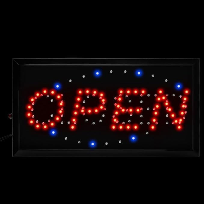 Boshen Led Open Signs Decor for Business Mart Shop Store Bar Cafe Barber ATM - Image 4
