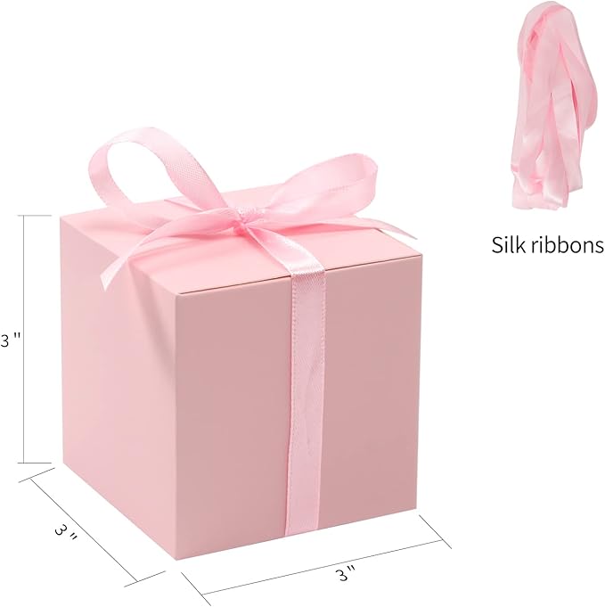COTOPHER 60pcs Small Gift Boxes, Favor Boxes 2x2x2 inches Paper Gift Boxes - Image 4